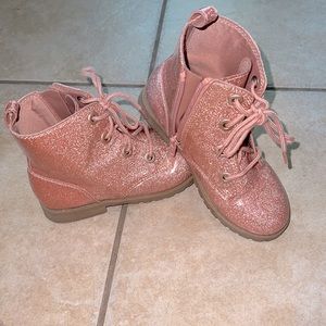 Old Navy pink glitter boots